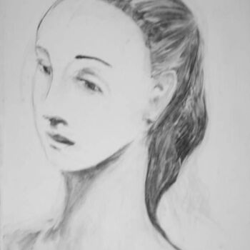 Drawing titled "portret of Mandy" by Antoon Diepstraten, Original Artwork, Other