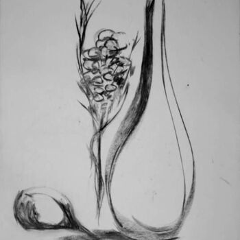 Drawing titled "Flower" by Antoon Diepstraten, Original Artwork, Other