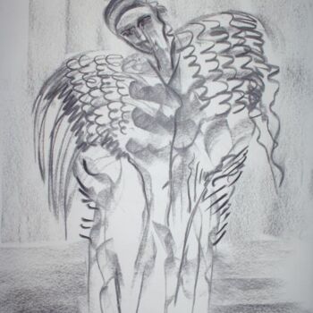 Drawing titled "European Angel" by Antoon Diepstraten, Original Artwork, Other