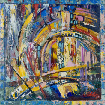 Картина под названием "Золотые ворота" - Ekaterina Antropova, Подлинное произведение искусства, Масло