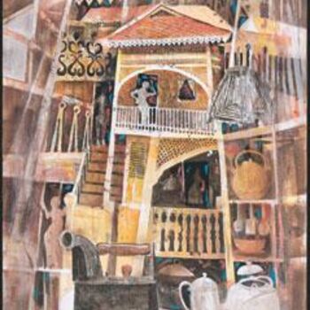 Painting titled "Perak House" by Anuar Dan, Original Artwork