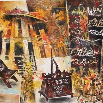Ζωγραφική με τίτλο "Nostalgic Istana Se…" από Anuar Dan, Αυθεντικά έργα τέχνης