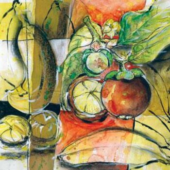 Pittura intitolato "fruits-3.jpg" da Anuar Dan, Opera d'arte originale