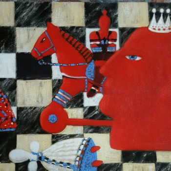 "Король" başlıklı Tablo Victor Anufriev tarafından, Orijinal sanat, Petrol