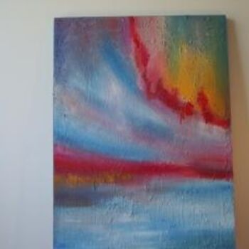 Painting titled "rainbow" by Saumya Anuj, Original Artwork