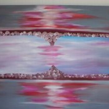 Painting titled "horizon" by Saumya Anuj, Original Artwork
