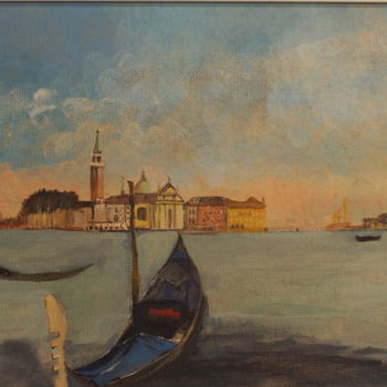 Painting titled "Venice Italy" by Anna Sadzik, Original Artwork