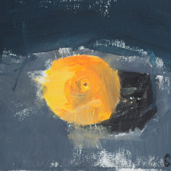 Painting titled "mandarin" by Anna Sadzik, Original Artwork