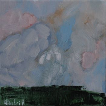 Painting titled "sky 2" by Anna Sadzik, Original Artwork, Acrylic