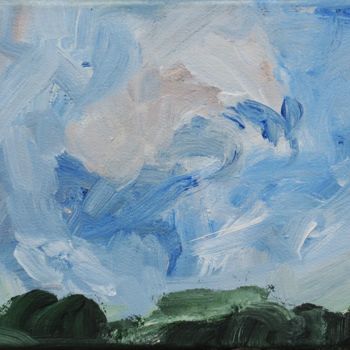 Malerei mit dem Titel "sky 3" von Anna Sadzik, Original-Kunstwerk, Acryl