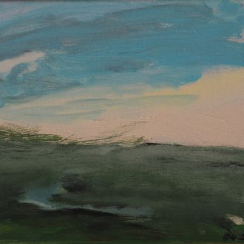 Painting titled "landscape 5" by Anna Sadzik, Original Artwork, Acrylic