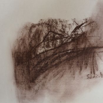 Rysunek zatytułowany „landscape drawing” autorstwa Anna Sadzik, Oryginalna praca, Węgiel drzewny
