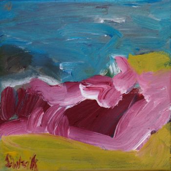 Malerei mit dem Titel "landscape 15" von Anna Sadzik, Original-Kunstwerk, Acryl