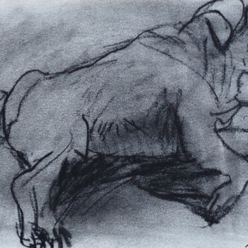 Drawing titled "sleeping pug" by Anna Sadzik, Original Artwork
