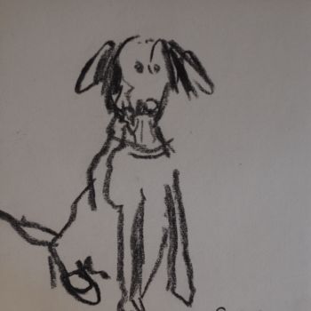 Drawing titled "dog 2" by Anna Sadzik, Original Artwork