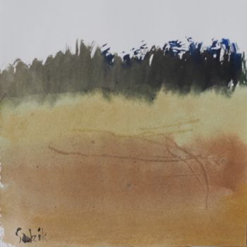 Malerei mit dem Titel "meadow 3" von Anna Sadzik, Original-Kunstwerk, Aquarell