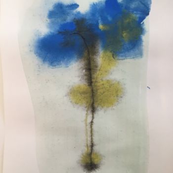 Painting titled "Forget-me-not" by Anna Sadzik, Original Artwork