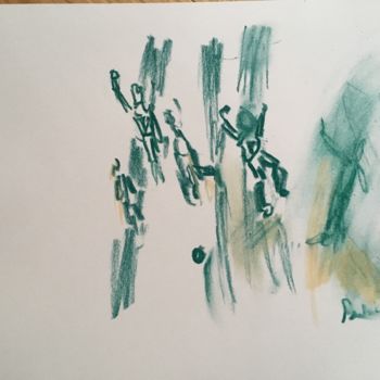 Tekening getiteld "football 3" door Anna Sadzik, Origineel Kunstwerk