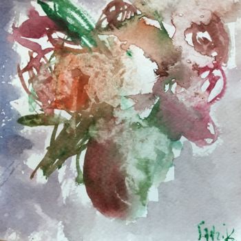 Malerei mit dem Titel "Floral 14" von Anna Sadzik, Original-Kunstwerk