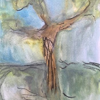 Malerei mit dem Titel "Tree" von Anna Sadzik, Original-Kunstwerk