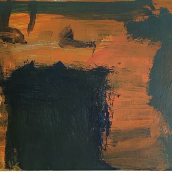 Malarstwo zatytułowany „Abstract in dark” autorstwa Anna Sadzik, Oryginalna praca, Akryl
