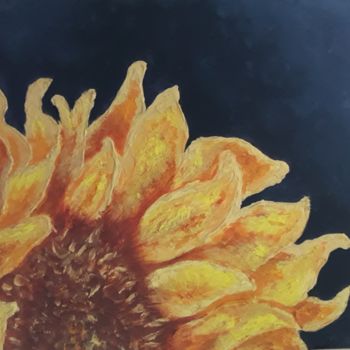 Schilderij getiteld "Sunflower" door Ak, Origineel Kunstwerk, Acryl