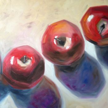 Pintura titulada "apples" por Anna Loskutova, Obra de arte original