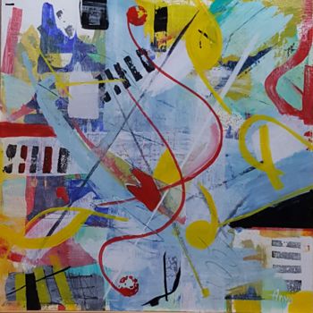 Malarstwo zatytułowany „Abstraction #3” autorstwa Anya Komaristaia-Dumouchel, Oryginalna praca, Akryl