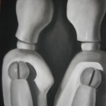 Drawing titled "The pair" by Anyck Alvarez Kerloch, Original Artwork, Charcoal