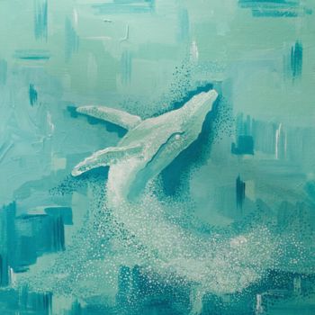 "Whale 2" başlıklı Tablo Anzhela Bagramyan tarafından, Orijinal sanat, Akrilik