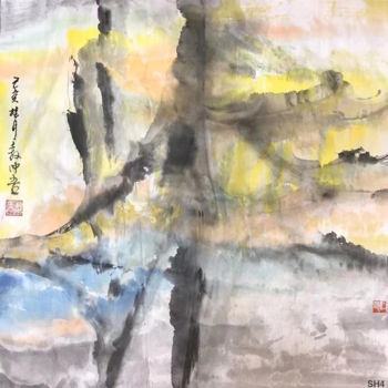 Peinture intitulée "SH 4 - 无题 Untitled…" par Zhongwu Zhong Wu, Œuvre d'art originale, Encre