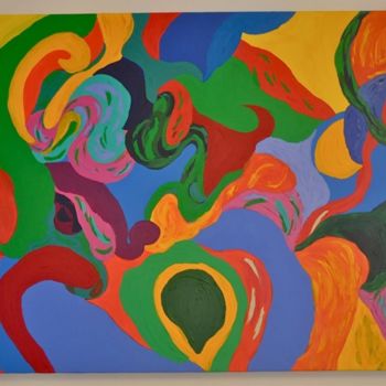 Painting titled "Perturbations Psych…" by A.Pages-Bailly, Original Artwork, Acrylic