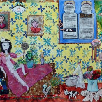 Pintura intitulada "La chambre turque d…" por Apignat, Obras de arte originais