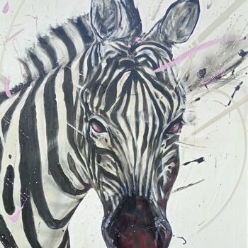 Pittura intitolato "zebra 3" da Apogée, Opera d'arte originale, Acrilico