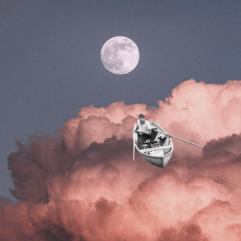 数字艺术 标题为“la lune #1” 由Apollloneva (Viktoria S.), 原创艺术品, 照片蒙太奇