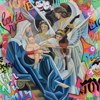 Pintura titulada "«O tempora, o mores…" por Apollonas Soben, Obra de arte original, Oleo Montado en Bastidor de camilla de m…