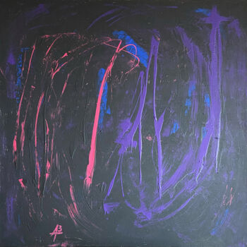 Peinture intitulée "Violett Pinke Spekt…" par Apostel13, Œuvre d'art originale, Acrylique Monté sur Châssis en bois