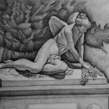 Drawing titled "tribute to a tribute" by Apostolos Gagastathis, Original Artwork, Pencil