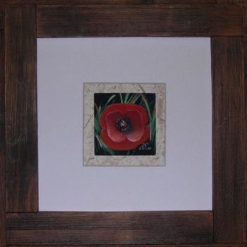 Dibujo titulada "coquelicot I" por Annick Potier, Obra de arte original, Otro