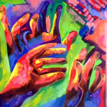 Painting titled "mani.jpg" by Alessandro Tognin, Original Artwork