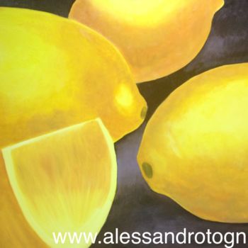 Painting titled "limoni.jpg" by Alessandro Tognin, Original Artwork