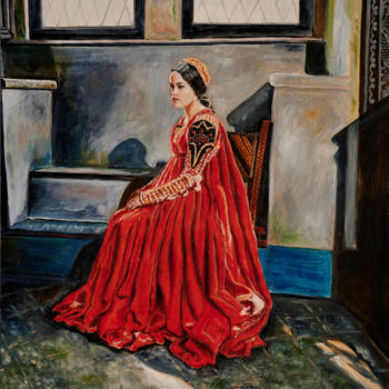 Painting titled "Juliet" by Nadezhda Wenzel, Original Artwork, Oil