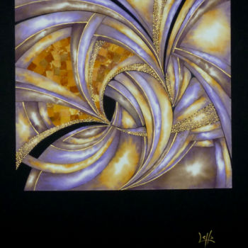 Malarstwo zatytułowany „Triforium” autorstwa Laurence Gallard, Oryginalna praca, Akwarela Zamontowany na Karton