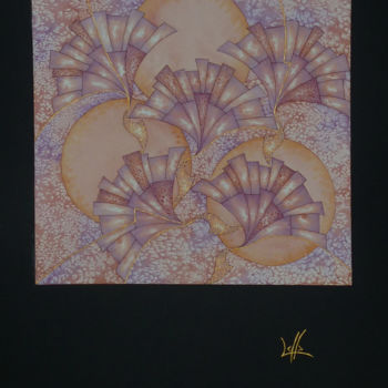 Malarstwo zatytułowany „Yang” autorstwa Laurence Gallard, Oryginalna praca, Akwarela Zamontowany na Karton
