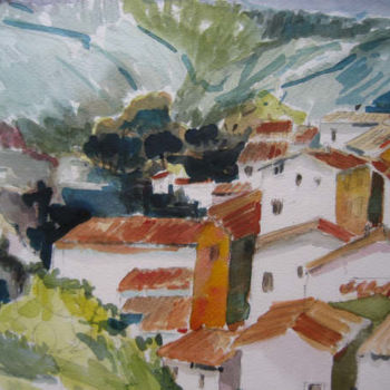 Painting titled "Opedette, France." by Jacqueline De Streel, Original Artwork