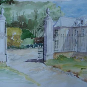 Painting titled "Beausart, Belgique" by Jacqueline De Streel, Original Artwork