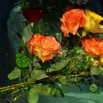 Photography titled "melange bouquet ros…" by Aquartistiq, Original Artwork, Digital Photography
