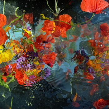 Photographie intitulée "spectacle de fleurs" par Aquartistiq, Œuvre d'art originale, Photographie numérique