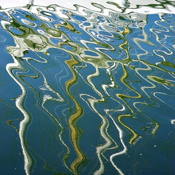 Fotografie mit dem Titel "reflets de voilier" von Aquartistiq, Original-Kunstwerk, Digitale Fotografie