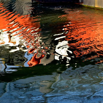 Photography titled "reflets de bateau" by Aquartistiq, Original Artwork, Digital Photography